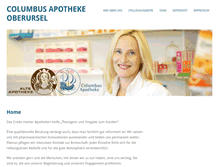 Tablet Screenshot of columbus-apotheke.de